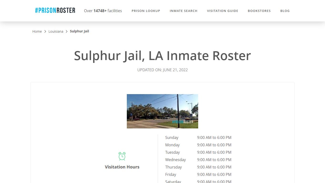 Sulphur Jail, LA Inmate Roster